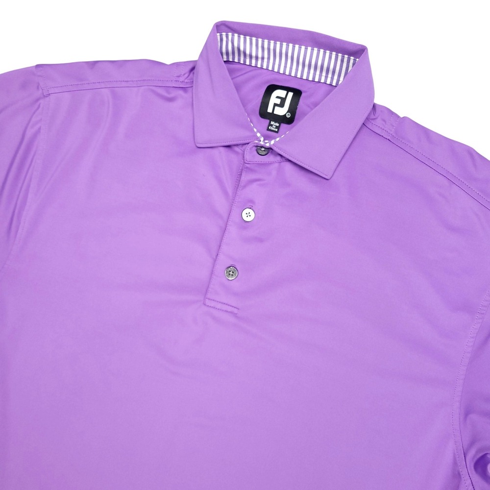 FootJoy Shirt Mens Large Purple Golf Polo Milburn Country Club Performance